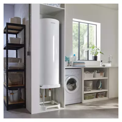 Atlantic - Chauffe-eau �lectrique Chauff�o blind� horizontal mural racc. dessous 075L (023152)