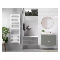 radiateur sèche-serviettes doris 1500w blanc brillant (851127)