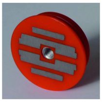 aimant resine ø64 1200n rouge application sans feraillage (cap499120)