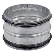 raccord mâle - rmt - diamètre 125 mm - acier galvanisé - avec joint (529352)