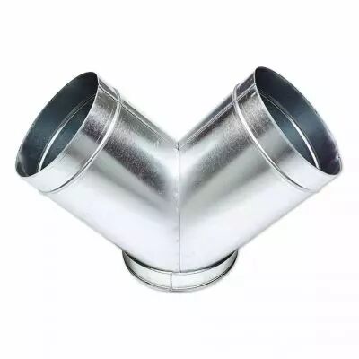 culotte � 90� - cu - diam�tre 200 mm vers 2 x 200 mm - acier galvanis� (533329)