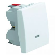 systo interrupteur va-et-vient à voyant 10a 2 modules blanc (ws002)