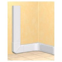 goulotte 1 compartiment 50x105mm dlp monobloc - blanc (010424)