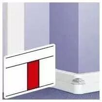 joint de couvercle largeur 130mm pour goulottes dlp monobloc - blanc (010804)