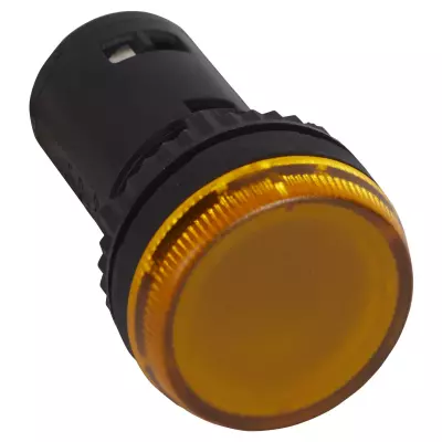 voyant monobloc avec led int�gr�e ip69 osmoz complet - jaune - 24v~ ou 24v= (024604)