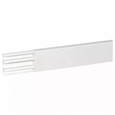 moulure dlplus 75x20mm 3 compartiments longueur 2,1m - blanc (030033)