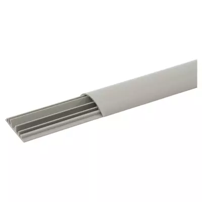 passage de plancher 3 compartiments 50x12mm - gris ral7030 (030092)