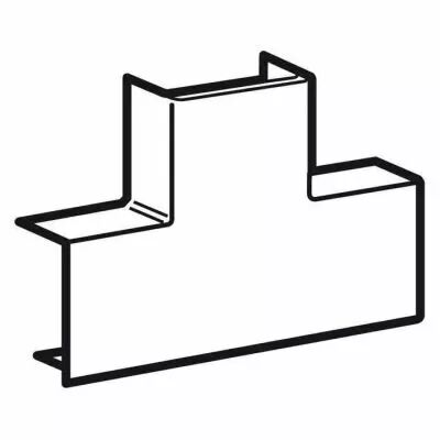 d�rivation en t � plat pour moulure dlplus 40x20mm - blanc (030208)