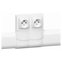 cadre appareillage saillie 2 postes pose long plinthes dlplus épaisseur 20mm (031451)