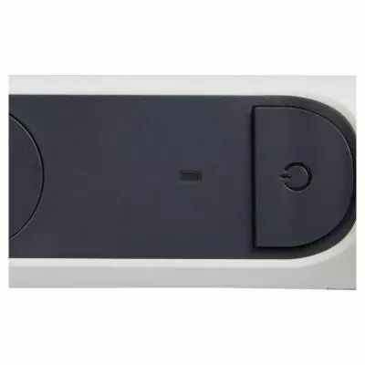 rallonge 6x2p+t surface avec inter, cordon 1,5m et disjoncteur+led - blanc/gris (049441)