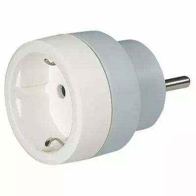 adaptateur 2p+t 16a 230v - fiche standard germanique sur prise standard fran�ais (050382)