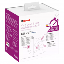 prêt à poser céliane créer un va-et-vient 2 cdes sans fil + micromodule (067778)