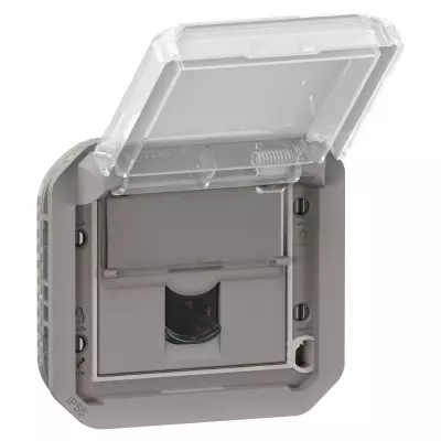 prise rj45 cat�gorie 6 ftp plexo composable gris (069569l)