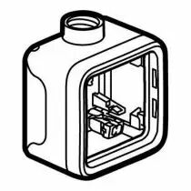 boîtier étanche à presse-étoupe 1 poste iso20 plexo composable ip55 - gris (069656)