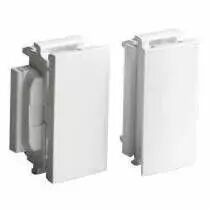 accessoire soluclip montage prise mosaic sur goulotte clippage direct - blanc (075690)