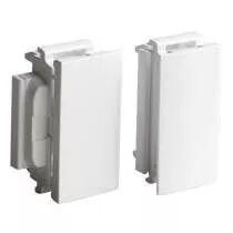 accessoire soluclip montage prise mosaic sur goulotte clippage direct - blanc (075690)