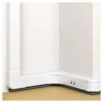 goulotte 1 compartiment à clippage direct mosaic 50x80mm - blanc antimicrobien (075700)