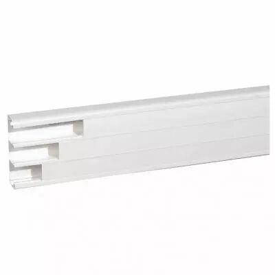 goulotte 3 compartiments � clippage direct 50x180mm mosaic - blanc antimicrobien (075704)