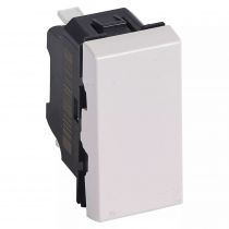 poussoir inverseur 6a 250v~ mosaic 1 module - blanc (077031)