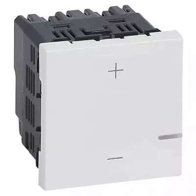 variateur universel 2 fils 125w led mosaic blanc (078407a)
