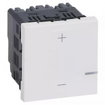 variateur universel 2 fils 125w led mosaic blanc (078407a)