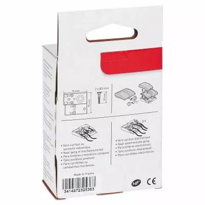 sonnette salsa avec porte-�tiquette et voyant 24v (094248)