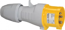fiche droite 3p+t - ip44 - 100v à 130v 16a (555102)