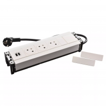 multilink incara vertical pour mur 3x2p+t + usb a+c - blanc (654860)