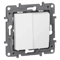 double va-et-vient niloé 10ax 250v~ - finition pur (664702)