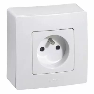 cadre saillie 1 poste nilo� - finition pur (664798)