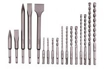 set de forets/burins sds-plus « sp », 17 pièces, dans un coffret en aluminium (628414000)