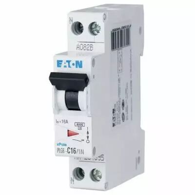 disjoncteur modulaire plg6, 1p+n, 13a, courbe c, 10ka (en 60947-2) (264694)