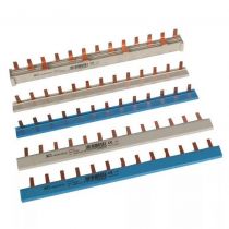 rail de phase, 1ph, 10qmm, coudé bleu, stylet, 13 modules (264919)