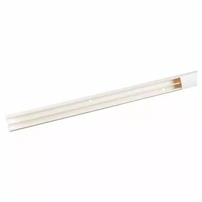 moulure keva 22mmx12mm-fond+couvercle-2 compartiments-longueur 2,10m-blanc artic (11501)