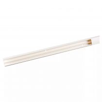 moulure keva 22mmx12mm-fond+couvercle-2 compartiments-longueur 2,10m-blanc artic (11501)