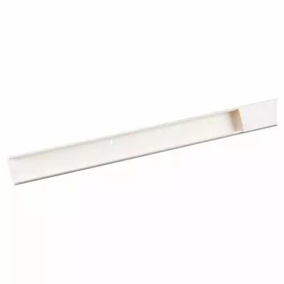 moulure keva 32mmx15mm-fond+couvercle-2 compartiments-longueur 2,10m-blanc artic (11541)