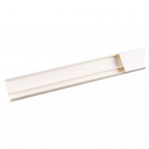 moulure keva 50mmx15mm - fond+couvercle-2 compartiments-longueur 2m-blanc artic (11560)