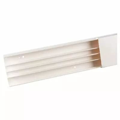 moulure keva 75mmx20mm - fond+couvercle-4 compartiments-longueur 2m-blanc artic (11601)