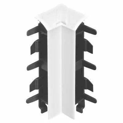 angle int�rieur variable +ou-10� pour plinthe keva 80mmx20mm - pvc blanc artic (11742)