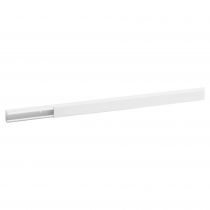 goulotte distribution viadis 25x16mm-fond+couvercle-1 compart-longueur 2m-blanc (16220)