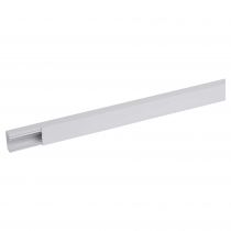 goulotte distribution viadis 40x25mm-fond+couvercle-1 compart-longueur 2m-blanc (16290)