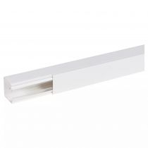 goulotte distribution viadis 60x60mm-fond+couvercle-1 compart-longueur 2m-blanc (16400)