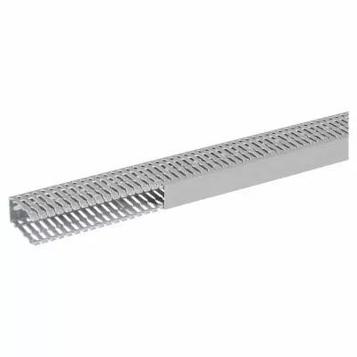 goulotte segma 40mmx80mm - pas de 6mm � 6,5mm - 1 couvercle - longueur 2m - pvc (21166)