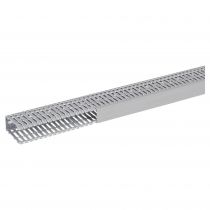goulotte segma 40mmx80mm - pas de 6mm à 6,5mm - 1 couvercle - longueur 2m - pvc (21166)