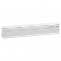 goulotte logix universel - 85x50mm-1 compartiment-sans couvercle-pvc blanc artic (48000)