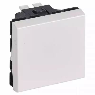 interrupteur ou va-et-vient logix - 2 modules - bornes auto - blanc artic (49007)