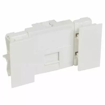 prise rj45 cat�gorie 6 logix - blind�e stp - 2 modules - blanc artic (49069)