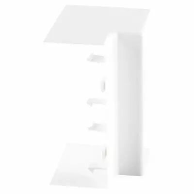 angle int�rieur non variable - pour goulotte logix 45 130x50mm - blanc artic (68007)