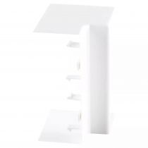 angle intérieur non variable - pour goulotte logix 45 130x50mm - blanc artic (68007)