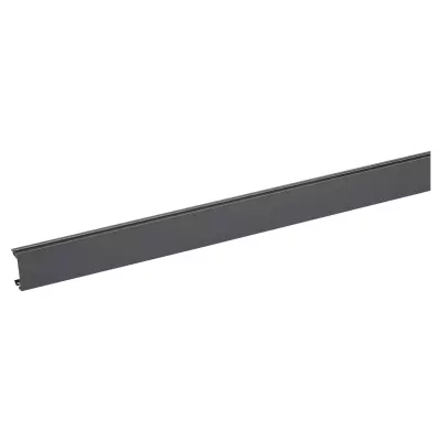 couvercle largeur 45mm pour goulotte logix45, colonne, colonnette - pvc noir (68228)